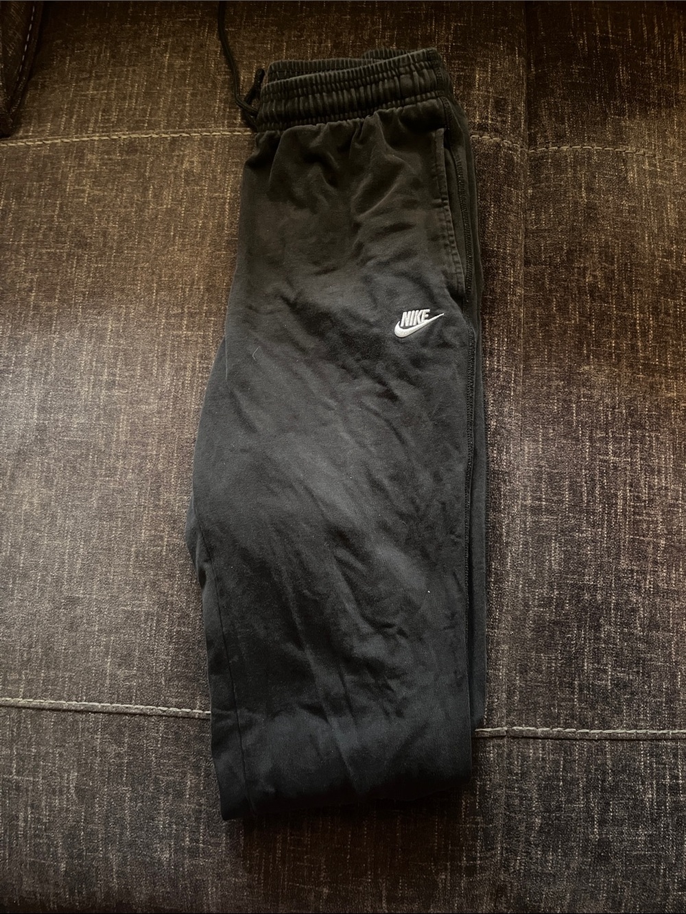 Nike Black Swoosh Sweatpants